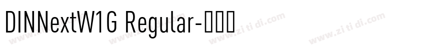 DINNextW1G Regular字体转换